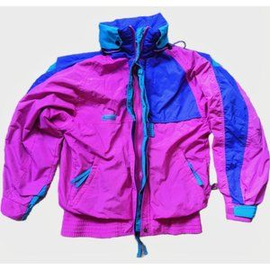 Vintage Columbia Criterion Colorblock Convertible Radial Sleeve Nylon Jacket